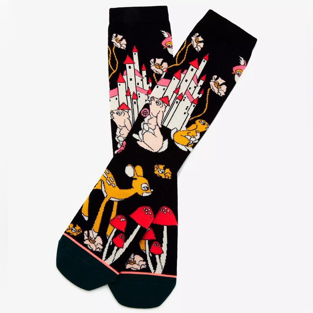 DISNEY STANCE SNOW WHITE 80th Anniversary Collection Woodland Creatures SOCKS!